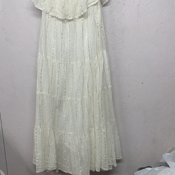 Ashley Stewart  Lurex Stripe Off Shoulder Maxi - Picture 10 of 10